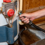 leaking water heater.