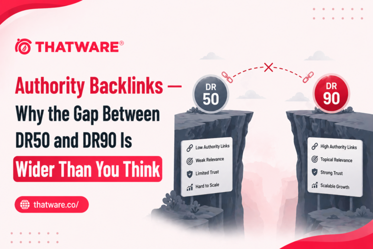 Authority Backlinks — Why the Gap Between DR50 and DR90 Is Wider Than You Think